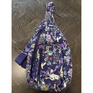 Harry Potter Vera Bradley Sling Backpack With Magical Creatures Print & Adjustab
